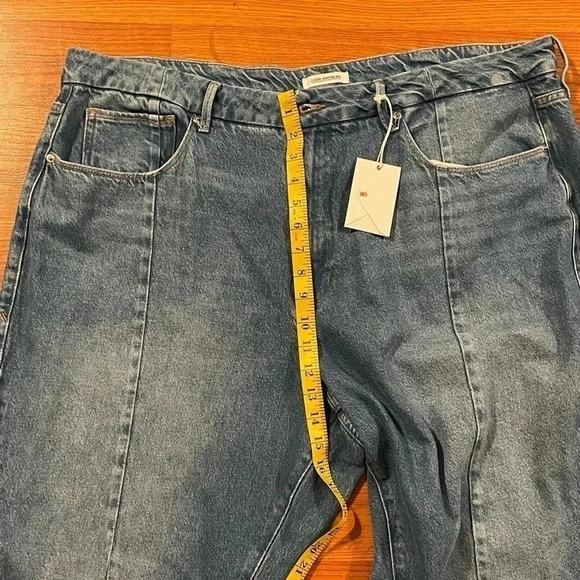 Good American 20 Good Vintage Clean Seams High Rise Jeans Blue NEW w/ TINY FLAW - Picture 12 of 13